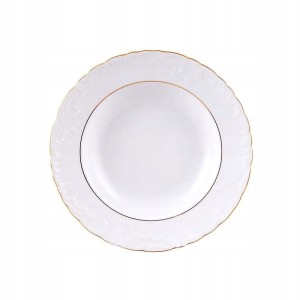 Talerz głęboki 22,5 cm Złota Linia 3604 Rococo  ĆMIELÓW