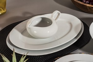 Półmisek owalny 36 cm Yvette Biały / Prosty  CHODZIEŻ