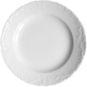 Półmisek okrągły 32 cm Biały 0001  Rococo ĆMIELÓW
