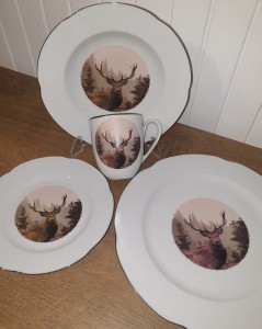 Zestaw talerzy 6/24 BOLERO / YVETTE Myśliwski Nowy ĆMIELÓW