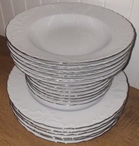 Zestaw talerzy 6/18 Platynowa Linia 3605 Rococo ĆMIELÓW