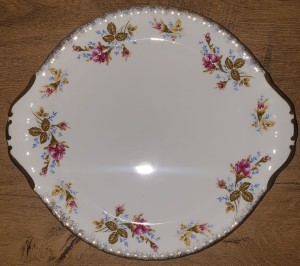 Talerz do ciasta 24 cm Iwona Róża B0013 CHODZIEŻ