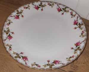 Talerz  płytki /  Półmisek okrągły 32 cm Iwona Róża B0013  CHODZIEŻ