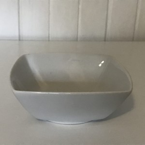 Salaterka Kwadratowa 13 cm biała 