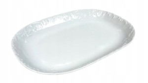 Półmisek 33 cm Biały  0001 Rococo ĆMIELÓW
