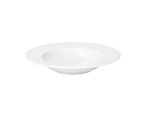 Talerz głęboki 23 cm Oktawa biała 0001 ĆMIELÓW