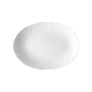 Półmisek owalny 34 cm Sofia Biała 0001  ĆMIELÓW