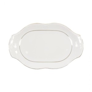 Półmisek owalny 33 cm Złota Linia B014 Kamelia CHODZIEŻ