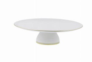 Talerz do tortu złoty