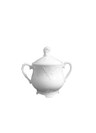 Cukiernica 400 ml Biała 0001 Rococo ĆMIELÓW