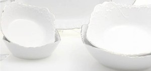 Salaterka Kwadratowa 27 cm Platynowa Linia 3605 Rococo ĆMIELÓW