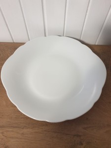 Talerz do ciasta / biały Feston