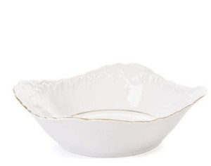 Salaterka Kwadratowa 24 cm Złota Linia 3604 Rococo ĆMIELÓW